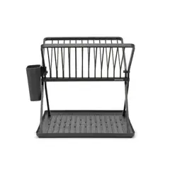 BRABANTIA - Secaplatos plegable SinkSide Dark Grey - Negro
