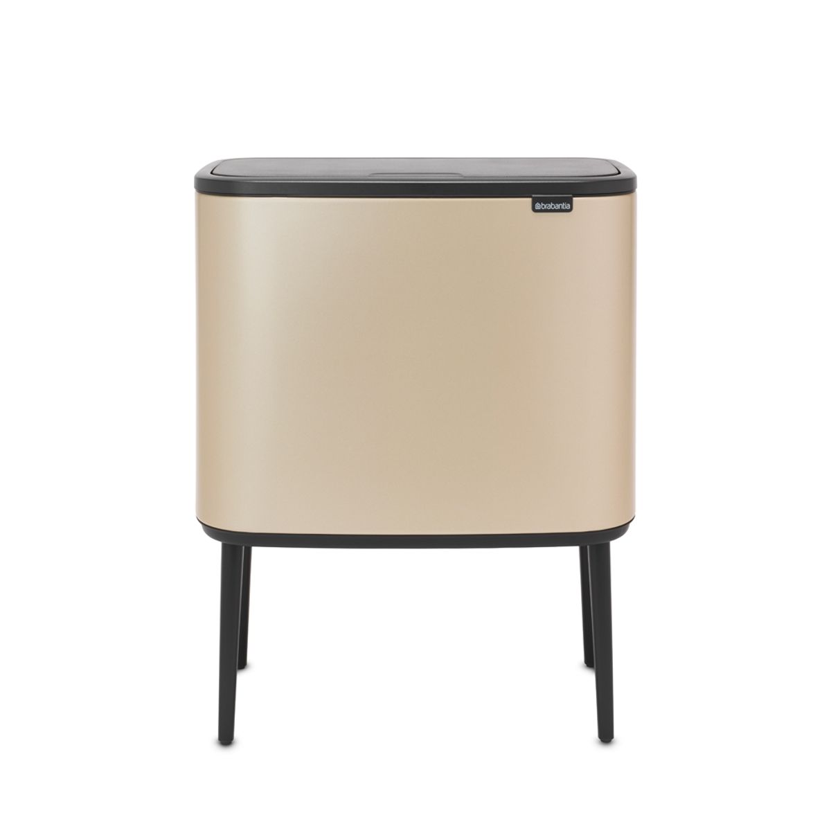 BRABANTIA - Basurero Bo Touch 11 + 23 Lt Metallic Gold BRABANTIA