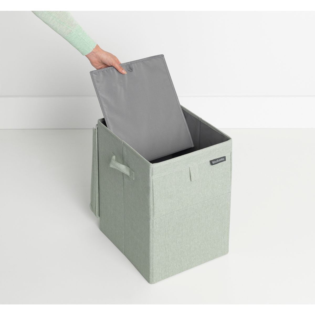 BRABANTIA - Caja apilable para ropa 35 Lt Verde BRABANTIA