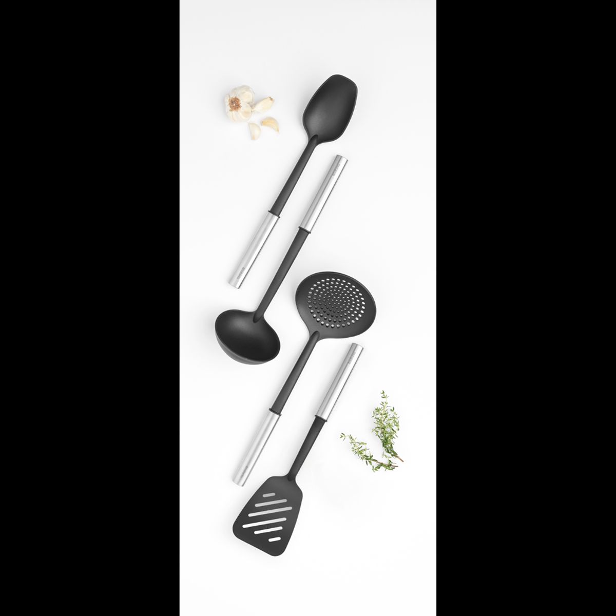 BRABANTIA - Set utensilios cocina antiadherentes Plateado BRABANTIA