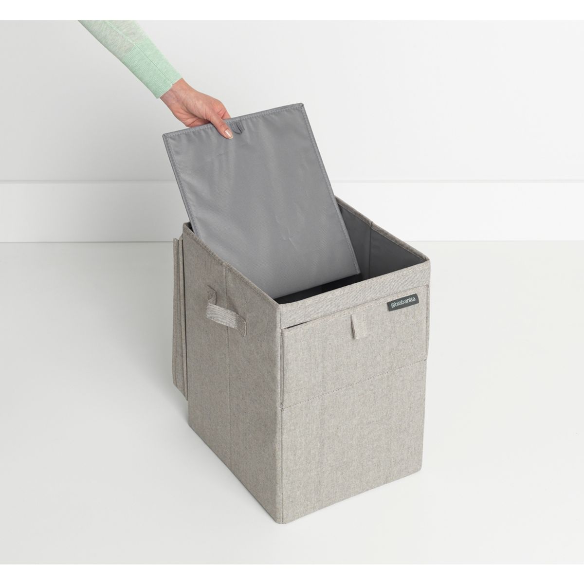 BRABANTIA - Caja apilable para ropa 35 Lt Gris BRABANTIA