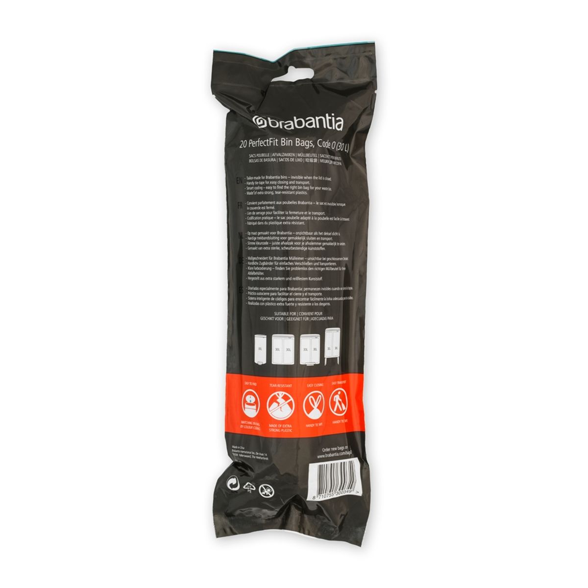 BRABANTIA - Bolsas de basura PerfectFit O 30 Lt BRABANTIA