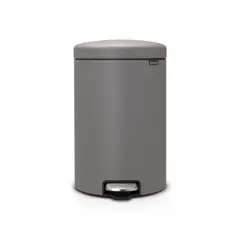 BRABANTIA - Basurero Pedal NewIcon 20 Lt Mineral Concrete Grey