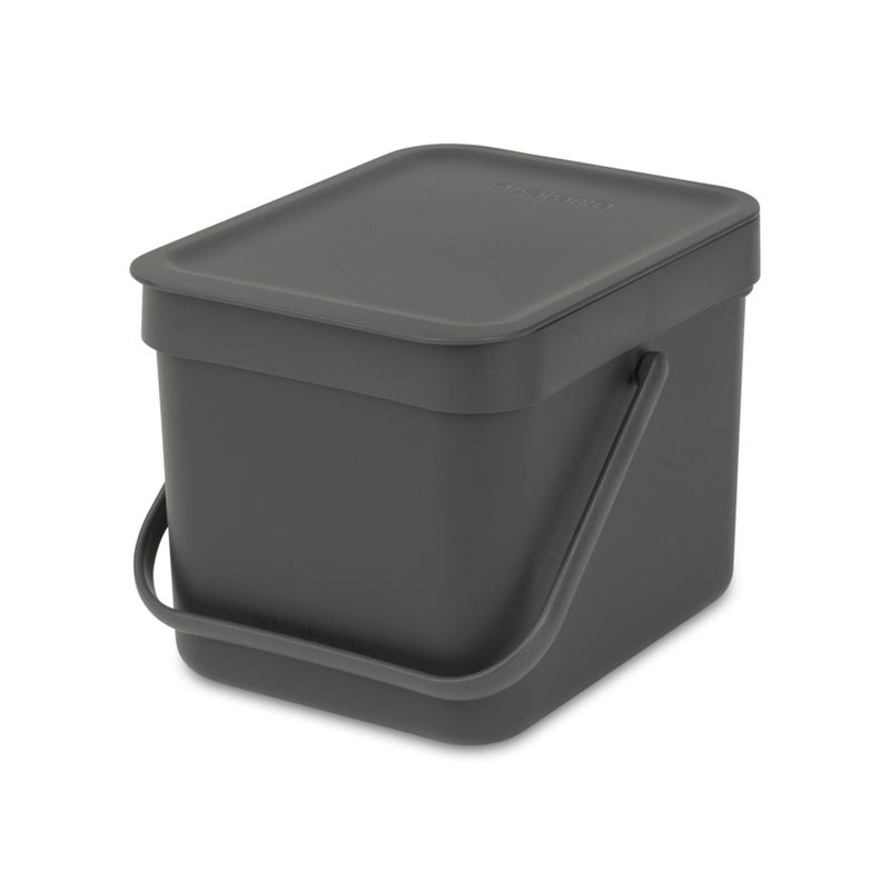 BRABANTIA - Basurero Sort & Go 6 Lt Negro BRABANTIA