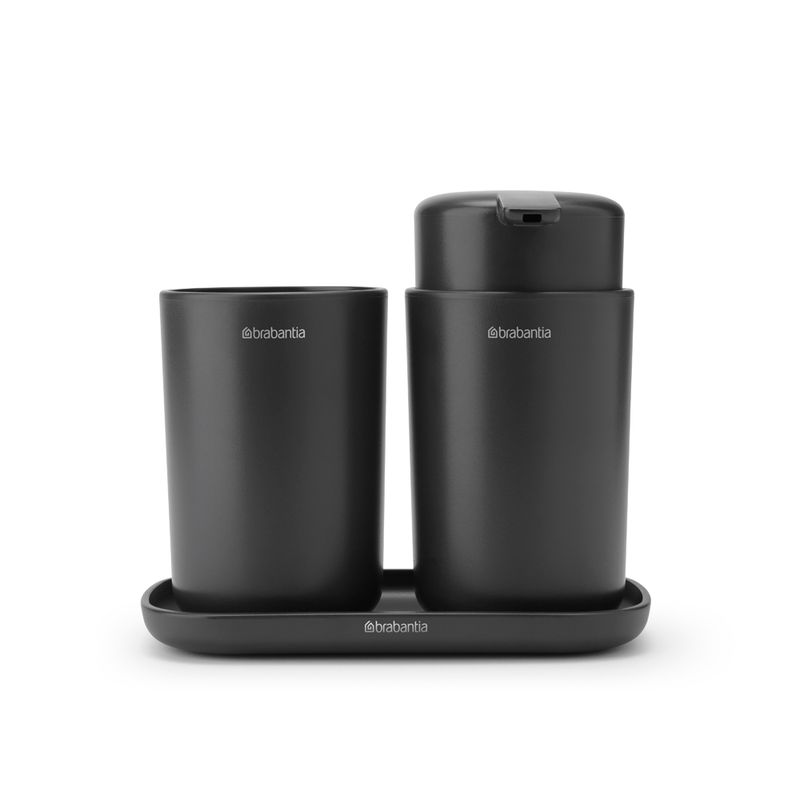 BRABANTIA - Set de accesorios para el baño ReNew Gris BRABANTIA