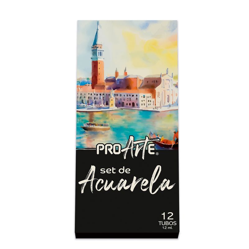 PROARTE - Set acuarelas 12 colores en pomo