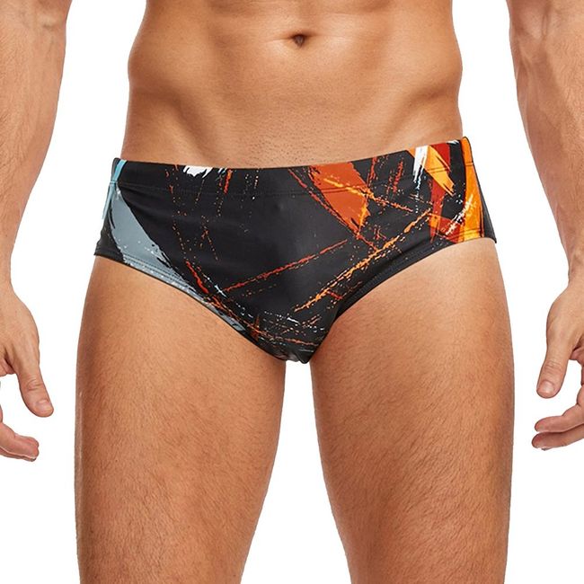 GLORIAHOON - Tie Dye Traje De Baño Elástico Sexy Para Hombre N