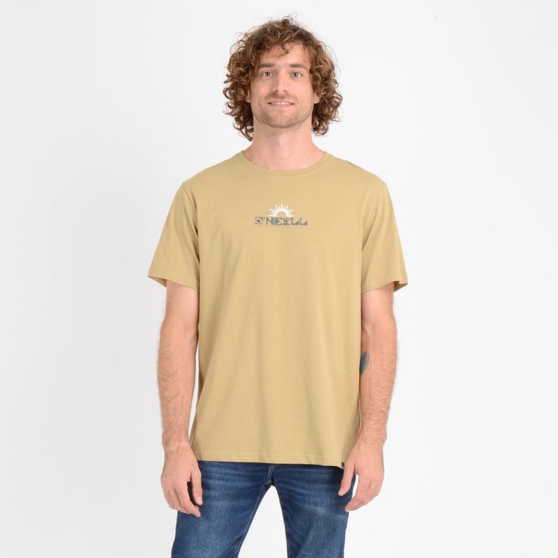 O'NEILL - POLERA MANGA CORTA AGUAZUL BEIGE OSCURO