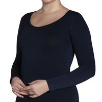 Polera Manga Larga Esencial Azul Marino