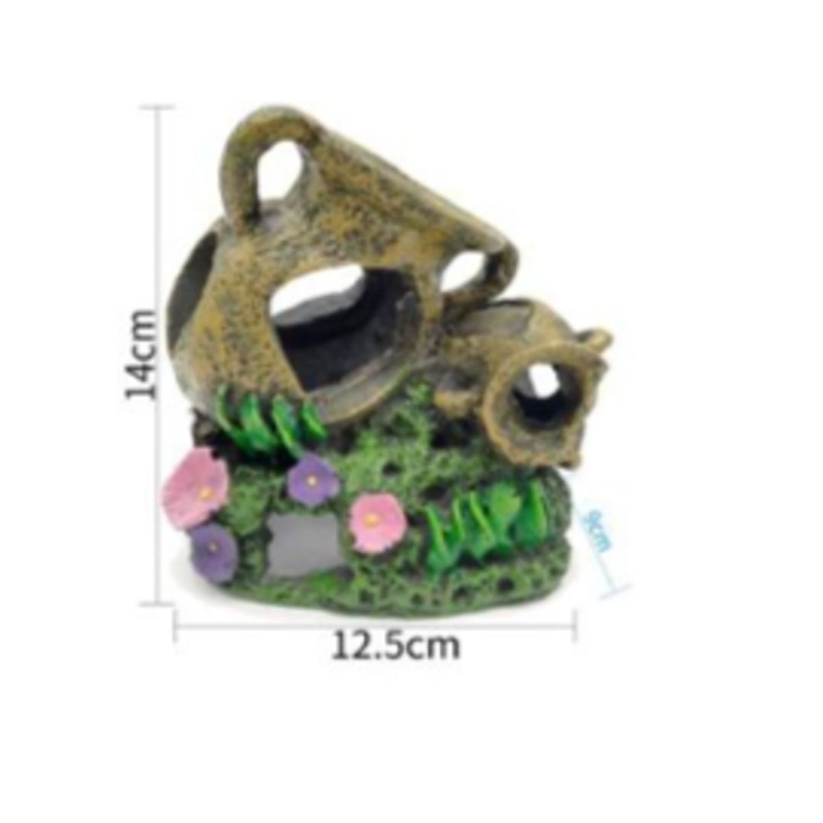 GENERICO - Decoracion Para Acuarios Con Colores 14x12cm