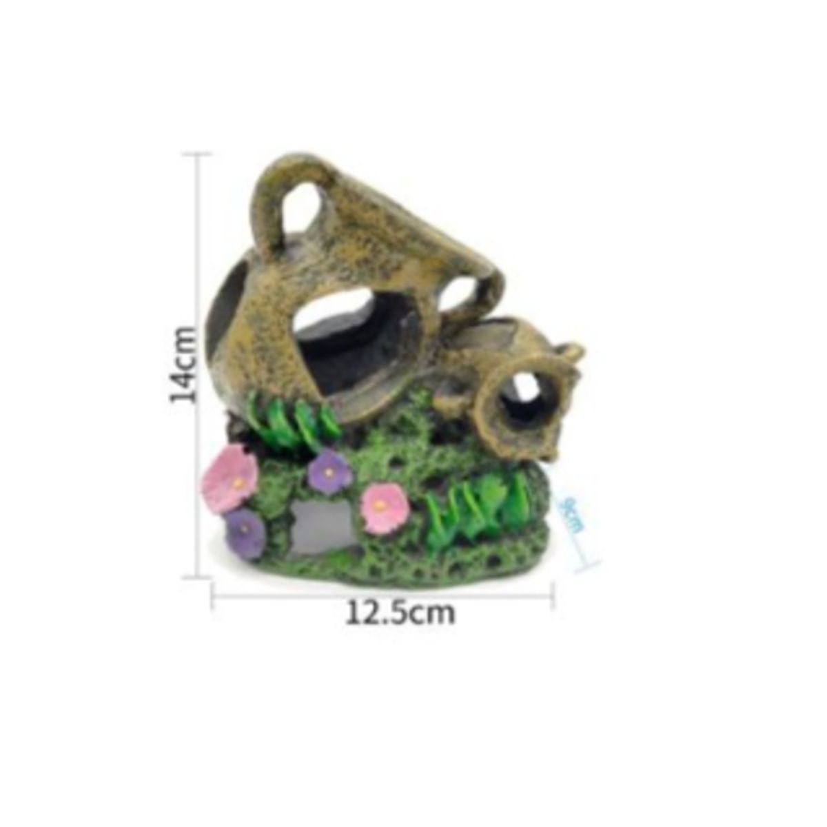 GENERICO - Decoracion Para Acuarios Con Colores 14x12cm