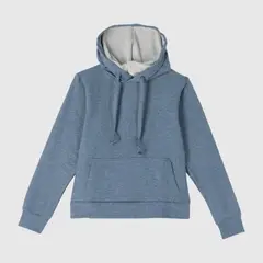 COYOTE KIDS - Polerón azul liso algodón peruano - Azul