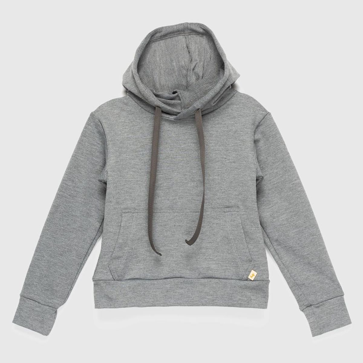 COYOTE KIDS - Polerón gris liso algodón peruano - Gris