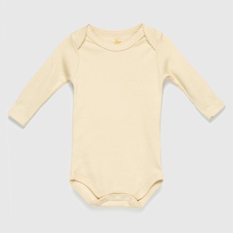COYOTE KIDS - Body beige bordado algodón peruano - Beige