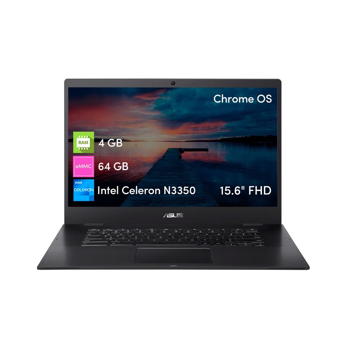 ASUS - Notebook Asus CX1500 Celeron 4GB 64GB 15.6 FHD Chrome OS
