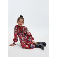 MAYORAL - Vestido Elegante Unico Estampado punto smock chica