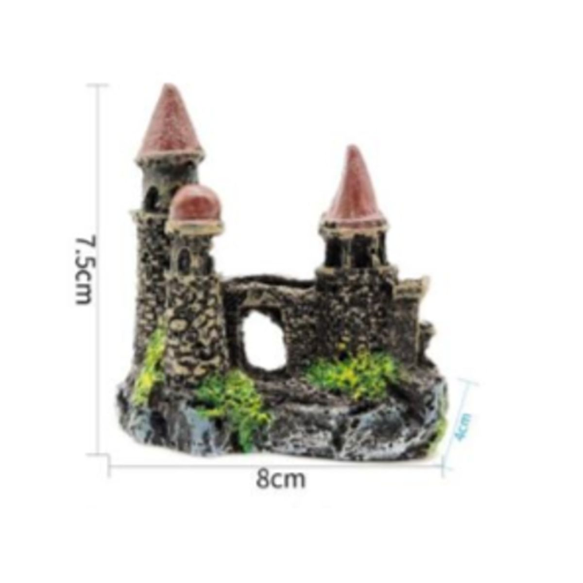 GENERICO - Decoracion Para Acuarios Diseño Castillo 7x8m