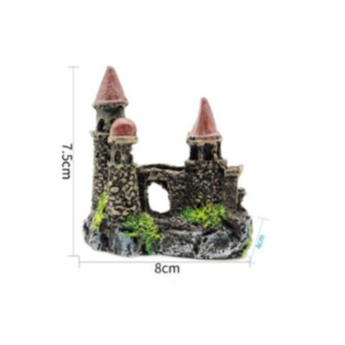 GENERICO - Decoracion Para Acuarios Diseño Castillo 7x8m