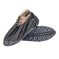 GENERICO - Cubrecalzado con antideslizante - 100 unidades - Talla Única - Negro