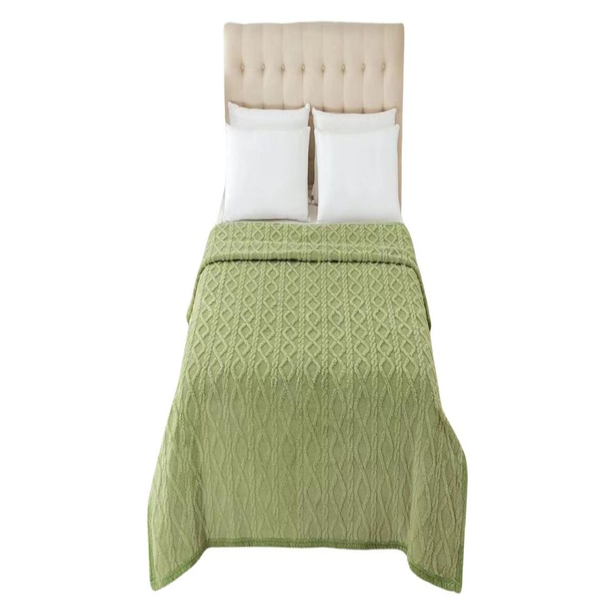 GENERICO - FRAZADAS CON SHERPA CON DISEÑO TEXTURIZADO