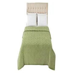 GENERICO - FRAZADAS CON SHERPA CON DISEÑO TEXTURIZADO