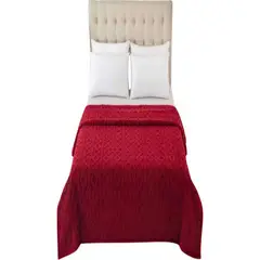 GENERICO - FRAZADAS CON SHERPA CON DISEÑO TEXTURIZADO