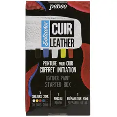 PEBEO - Pintura para Cuero Setacolor Set 5 Colores x 20ml
