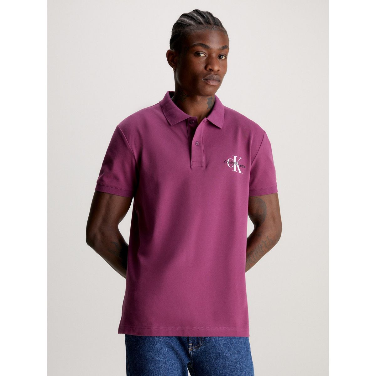 CALVIN KLEIN - Polo Monologo  Morado Calvin Klein