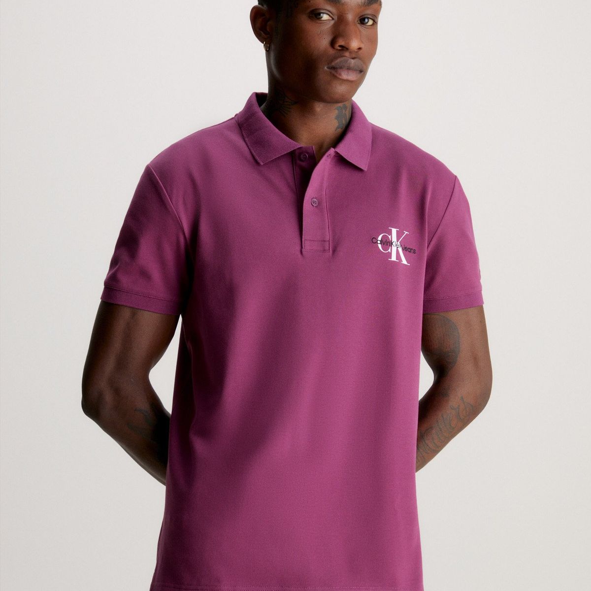 CALVIN KLEIN - Polo Monologo  Morado Calvin Klein