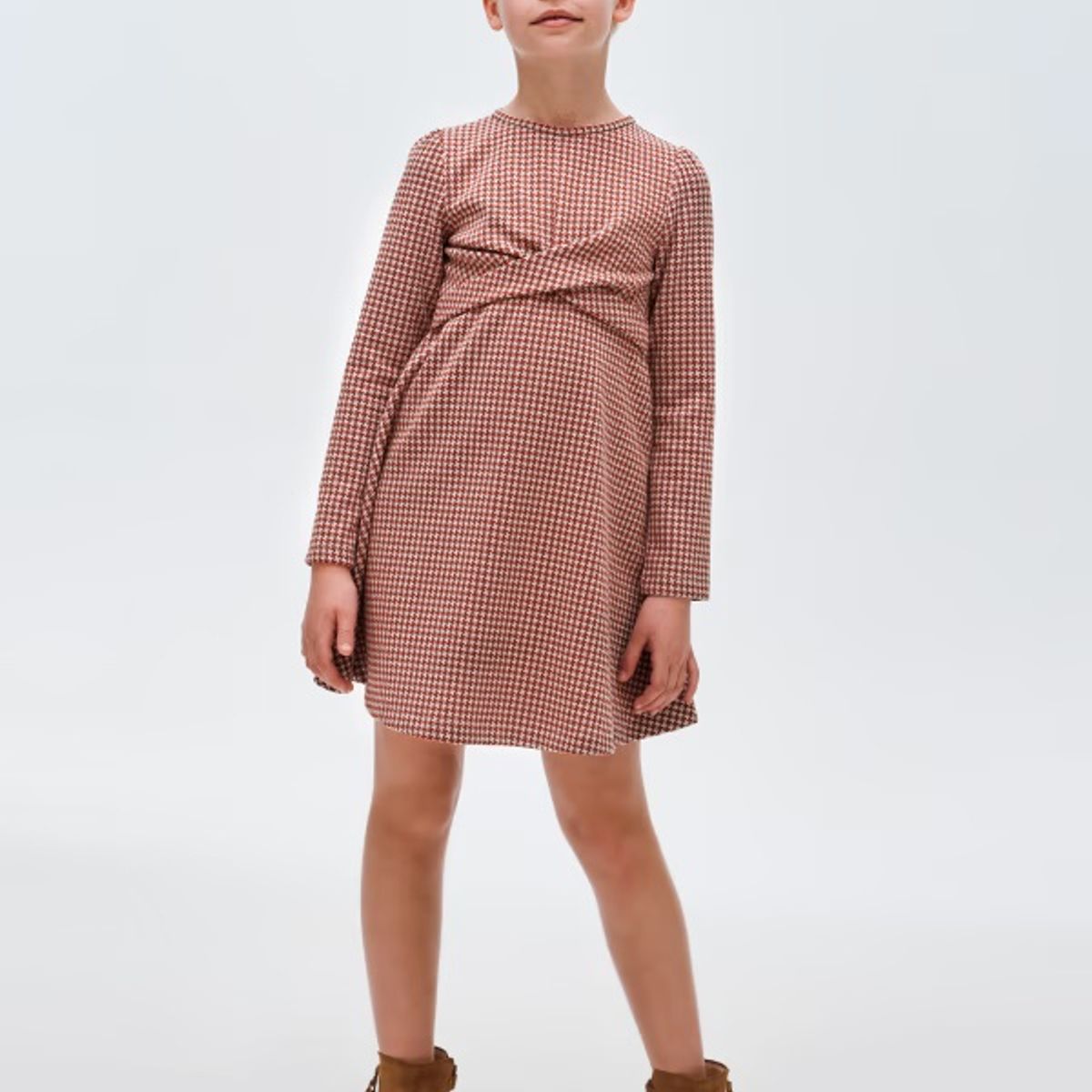 MAYORAL - Vestido  Elegante Unico Pata de gallo jacquard Chica