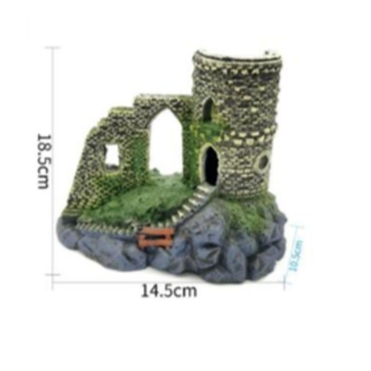 GENERICO - Decoracion Para Acuarios Diseño Castillo 18x14cm