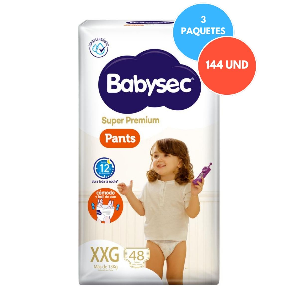 BABYSEC - Pants Babysec Super Premium 144 UND XXG