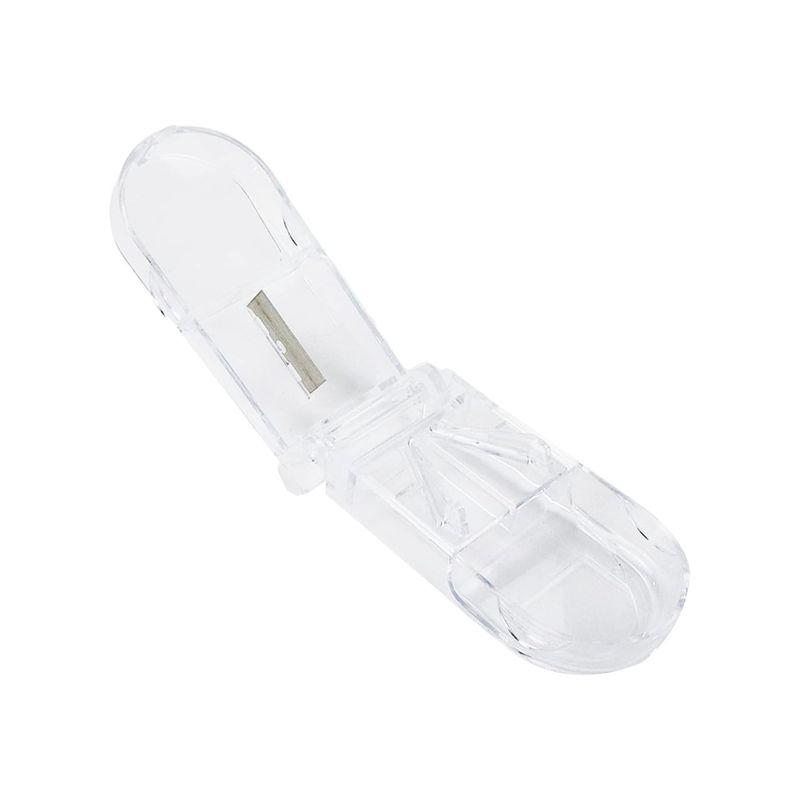 GENERICO - Pastillero Organizador Cortador Dosificador Pastilla Blanco