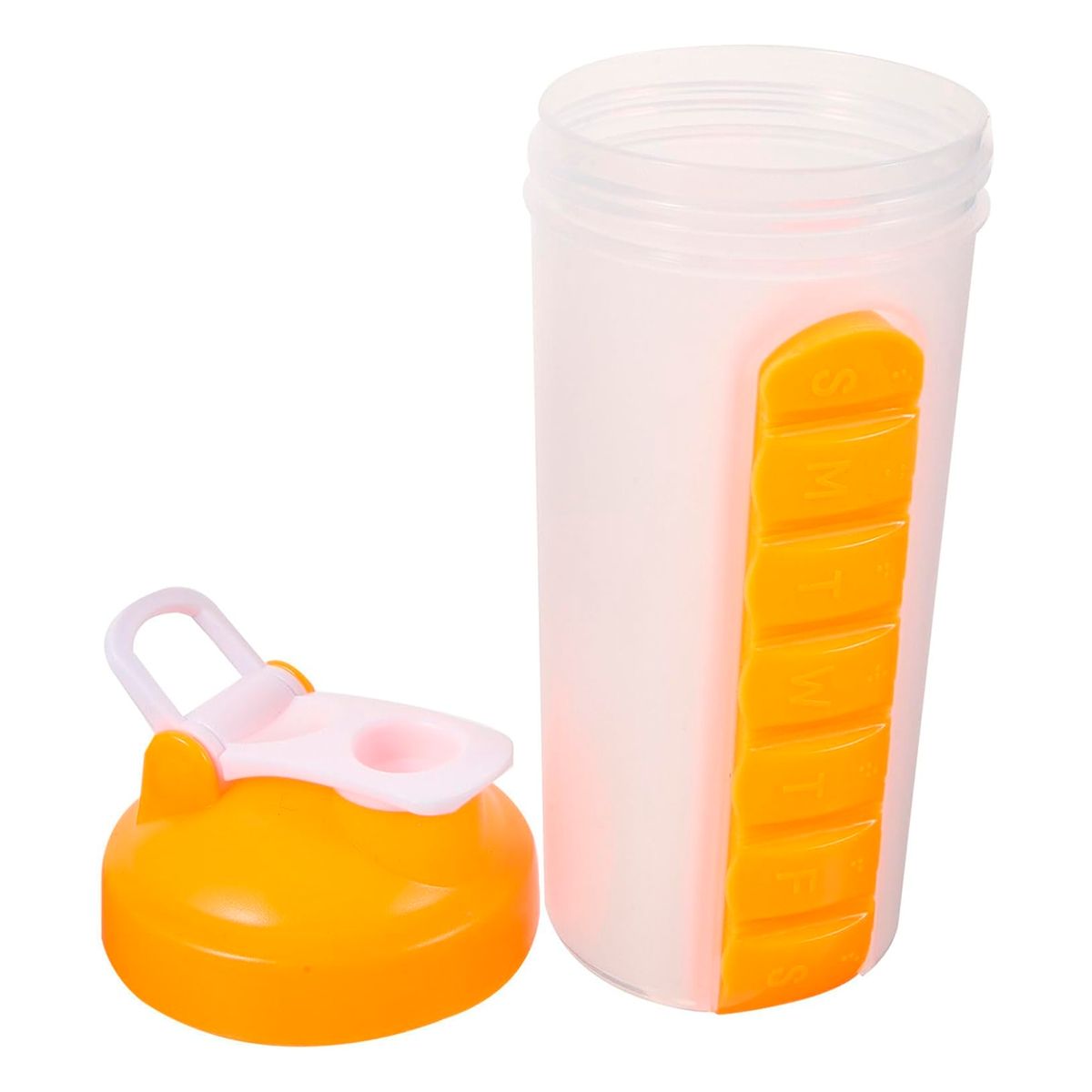 ONEDER - Botella De Agua 600ml + Pastillero Semanal Amarillo