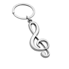 DECO MUSIC - LLavero de Metal con forma de nota Musical