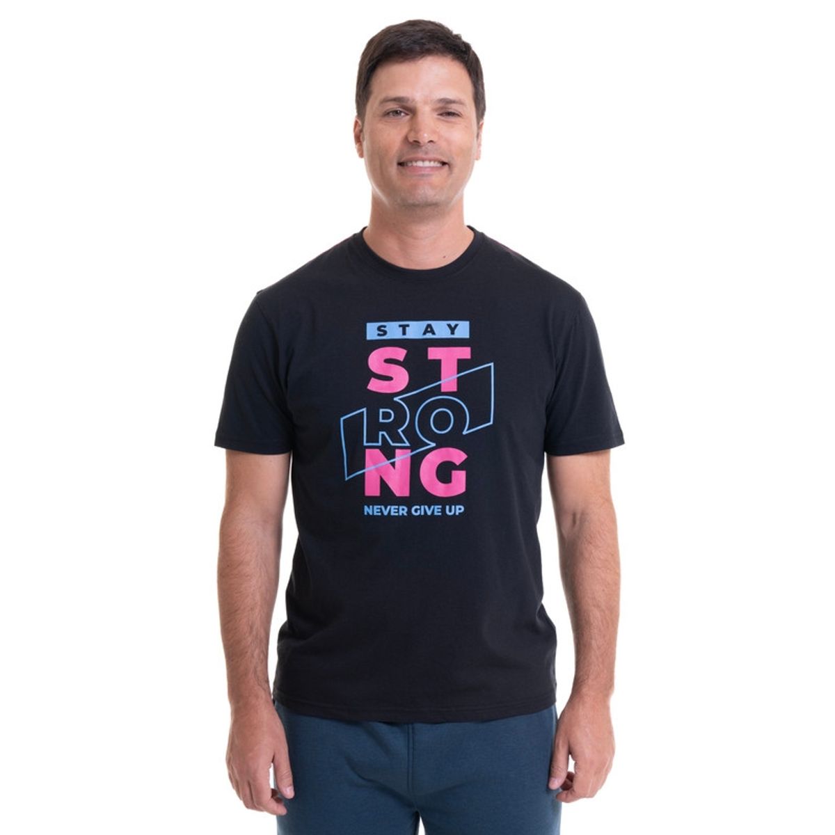 KOTTING - Polera Estampada Negro KOTTING