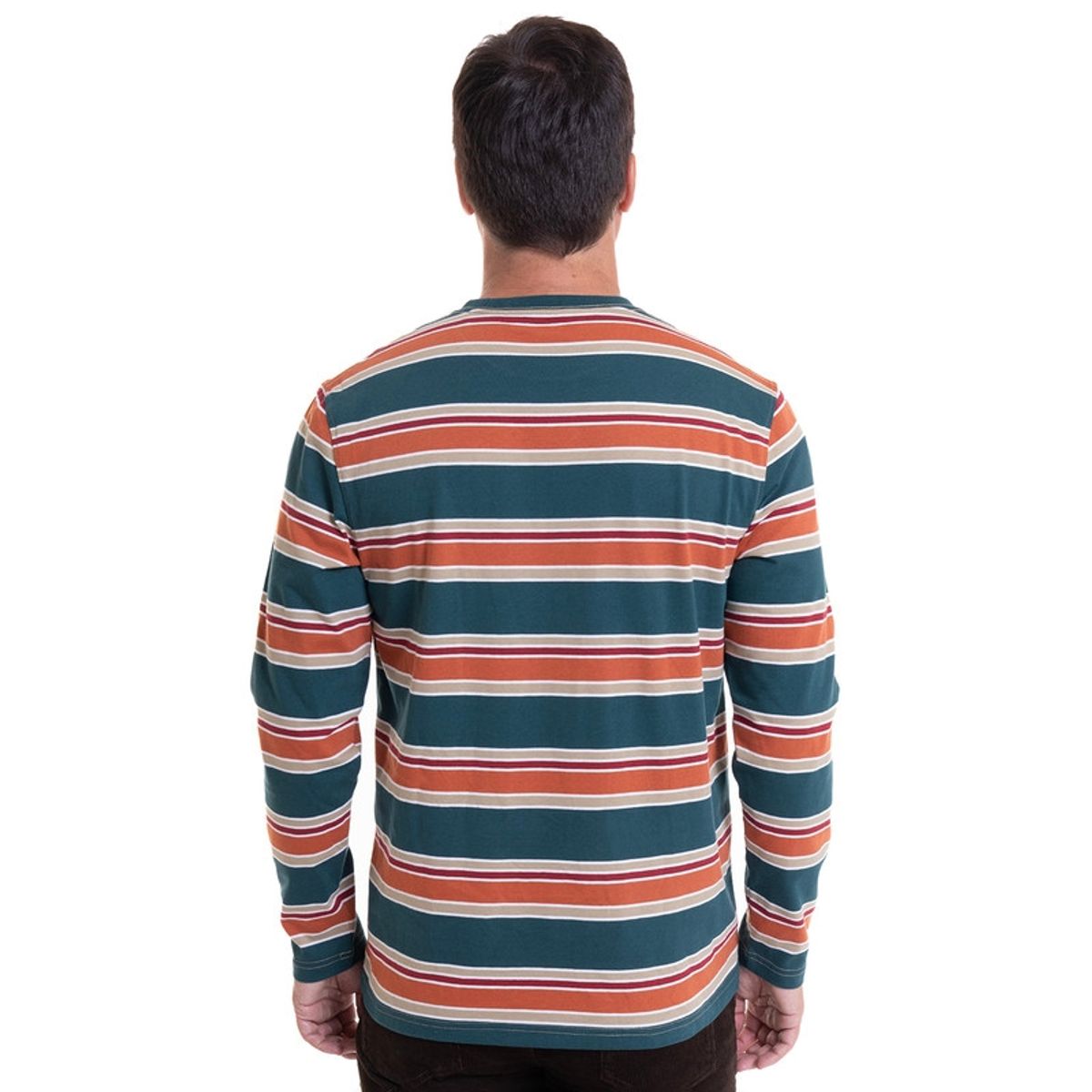 KOTTING - Polera Jersey Listada Cuello Redondo Verde KOTTING
