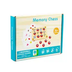 ARTIDIX - Juego de Memorice Madera Tarjetas Intercambiables Memorie Chess