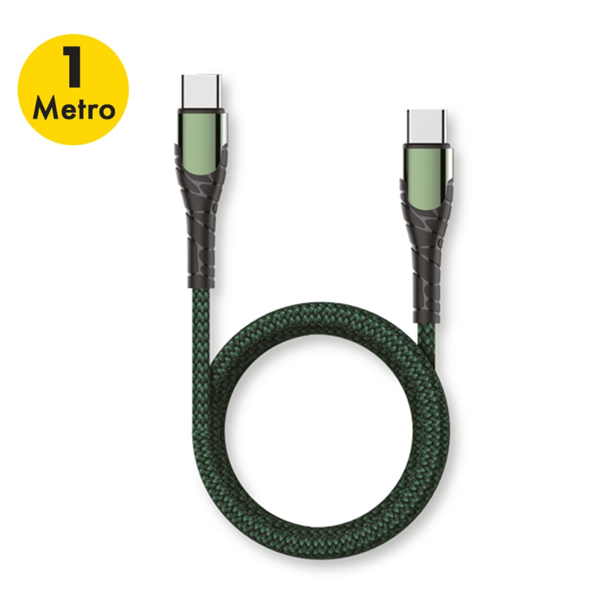 GENERICO - Cable Carga De Usb C A Usb C Pd 65w 1 Metro