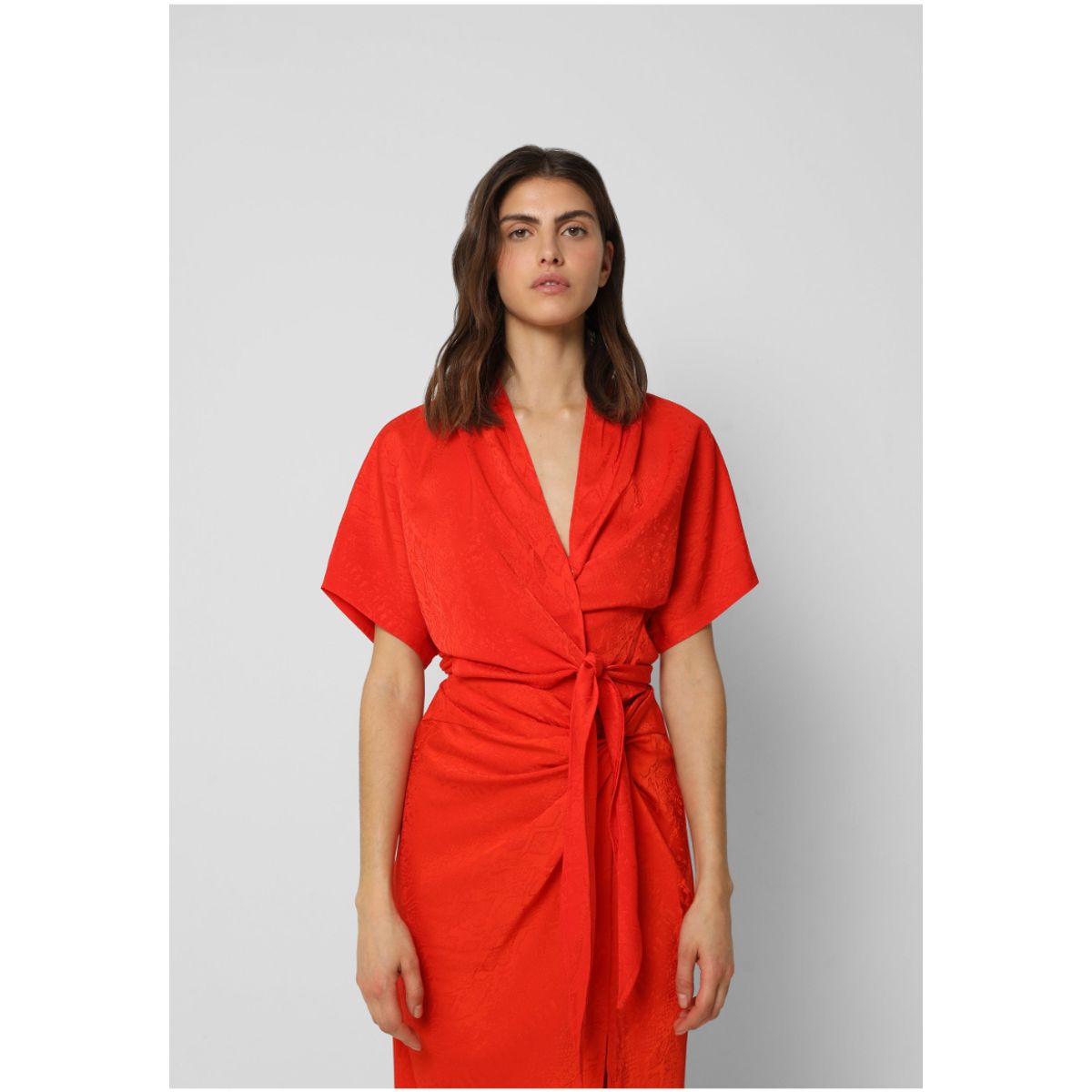 SCALPERS - Top Satinado Nudo Red