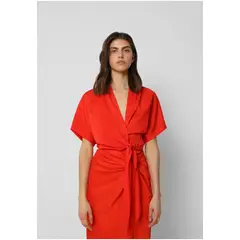 SCALPERS - Top Satinado Nudo Red