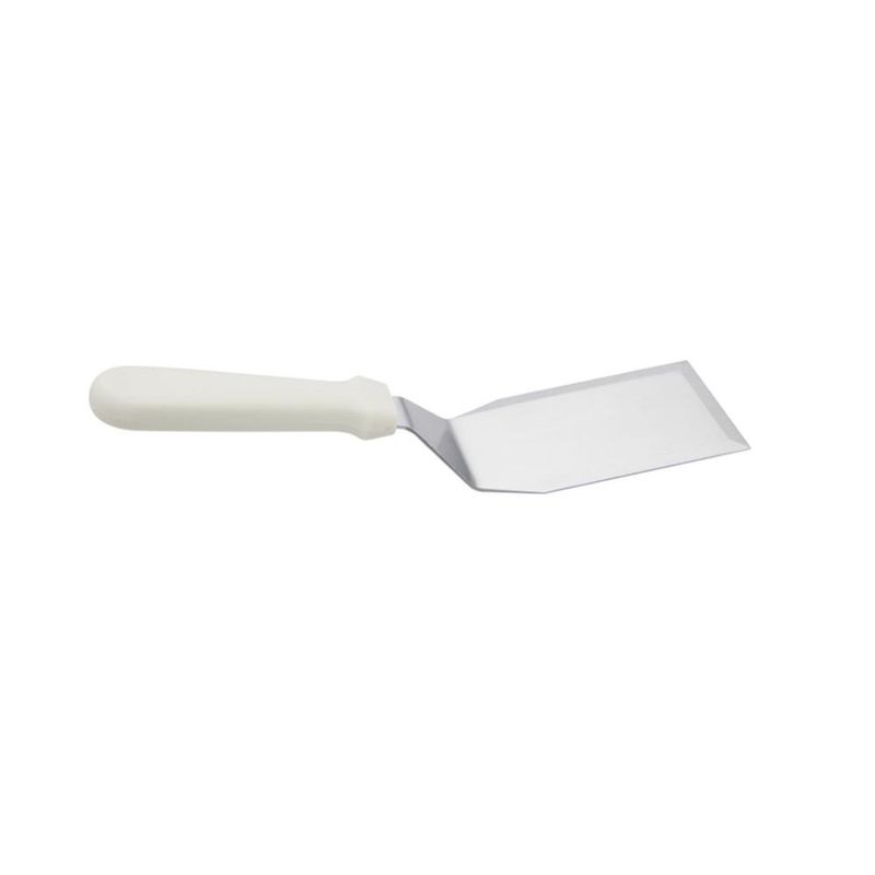 IMAHE - ESPATULA PLANCHA CURVA SOLIDA MANGO BLANCO 26 CM IMAHE