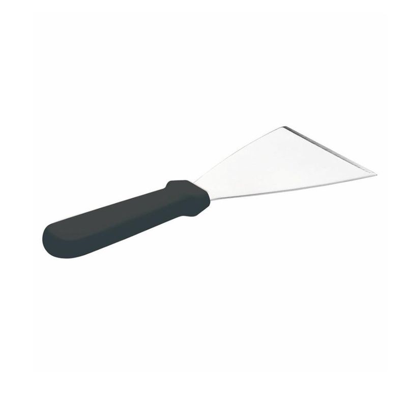IMAHE - ESPATULA RASPADOR PLANCHA MANGO NEGRO 25 CM IMAHE