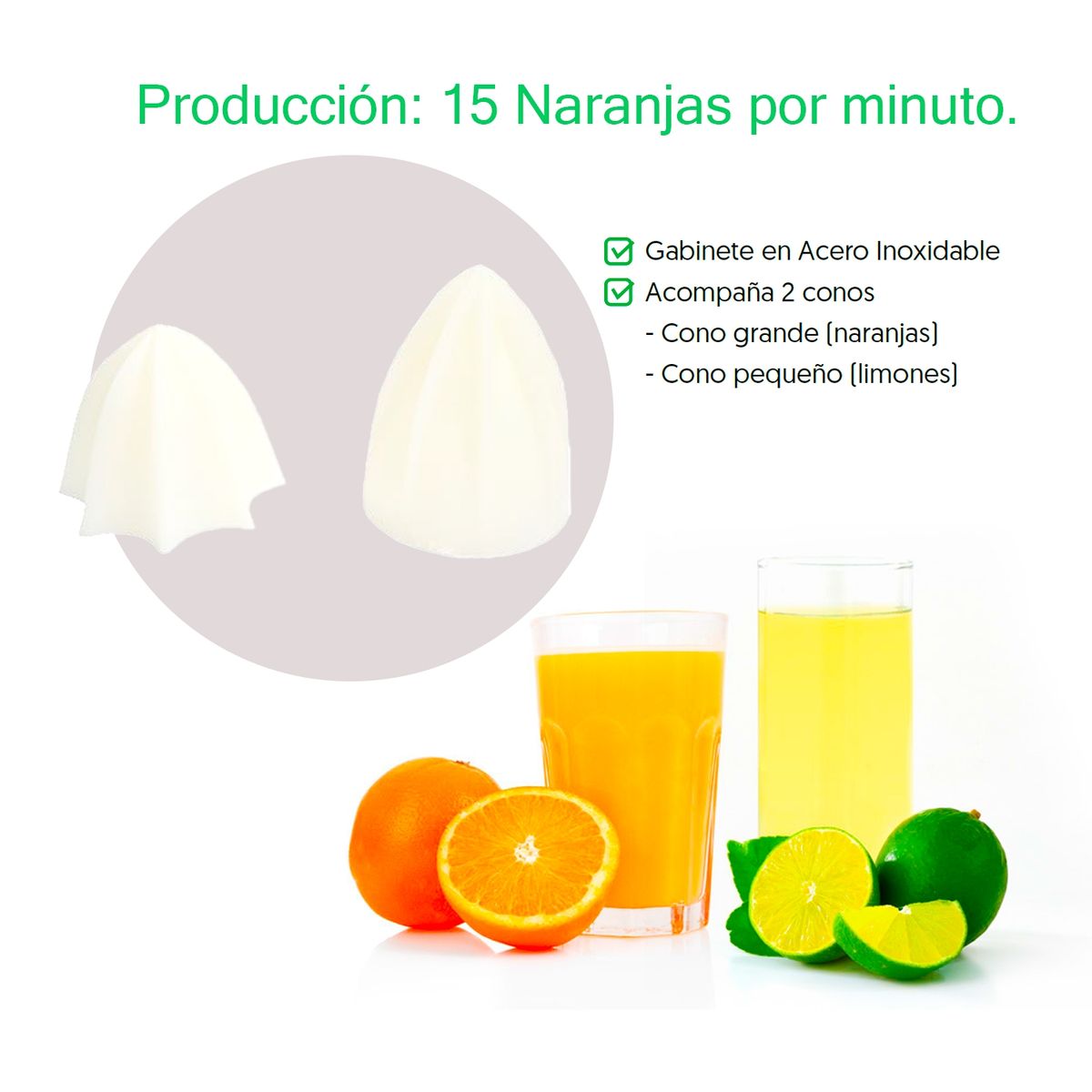 VENTUS - Ventus by Skymsen Exprimidor de Cítricos Super-N Inoxidable