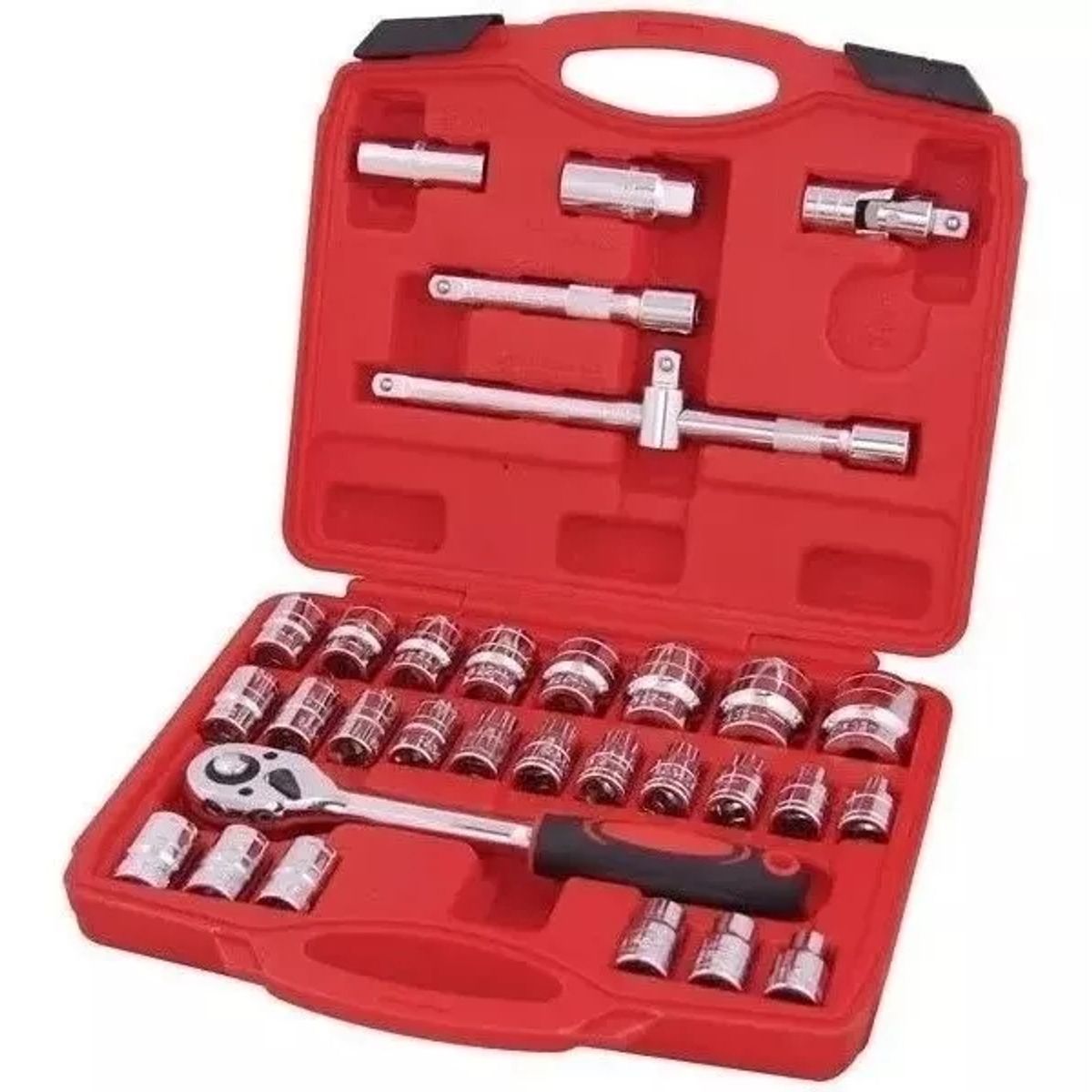 GENERICO - Caja De Herramientas Dados 32 Piezas De 1/2 Chicharra Grande