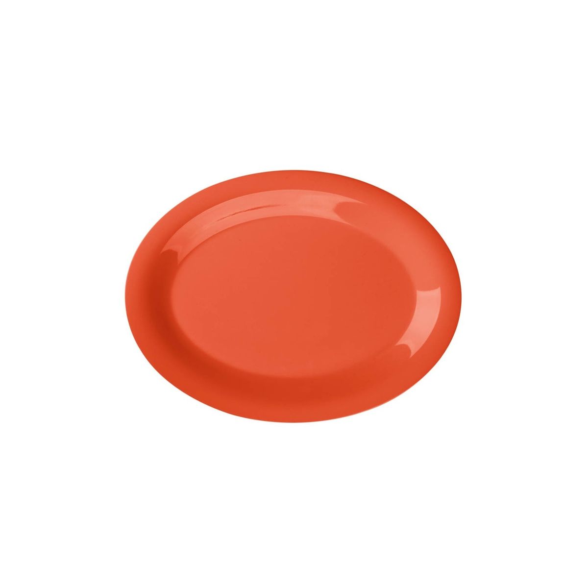 IMAHE - SET 4 PLATO OVALADO MELAMINA NARANJO 30 x 23 cm IMAHE