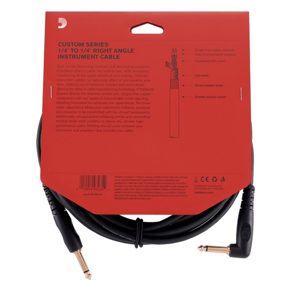 DADDARIO - Cable Para Instrumento Daddario PWGRA20 - 6m