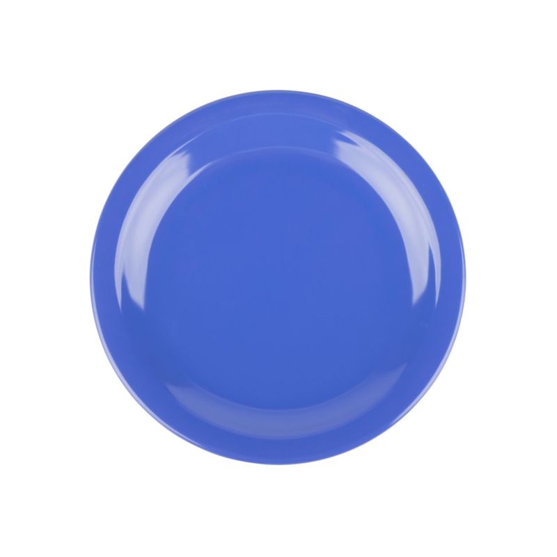 GENERICO - SET DE 3 PLATO MELAMINA AZUL 23 cm GENERICO.