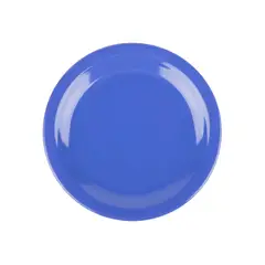 GENERICO - SET DE 3 PLATO MELAMINA AZUL 23 cm