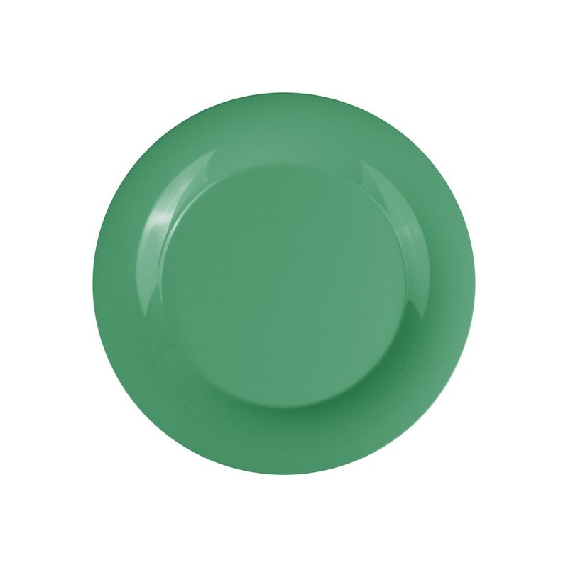 GENERICO - SET DE 3 PLATO MELAMINA VERDE 30 cm GENERICO.
